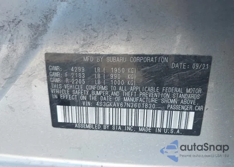 2022 Subaru Impreza Premium из США, поврежденный, VIN 4S3GKAV67N3601830